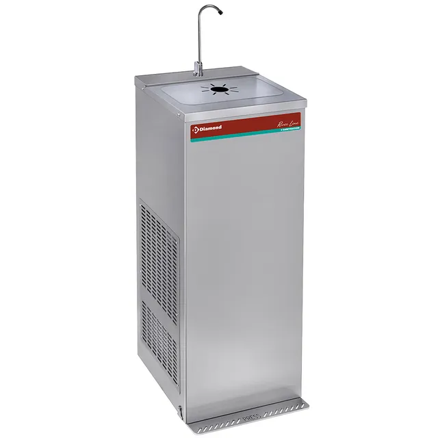 Fontaine réfrigérée à pédale, inox, 35 Litres/heure