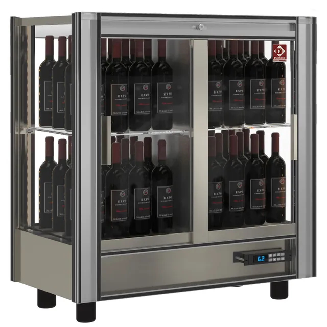 Vitrine réfrigérée à vins Lt. 216 - Traversante - Modulable