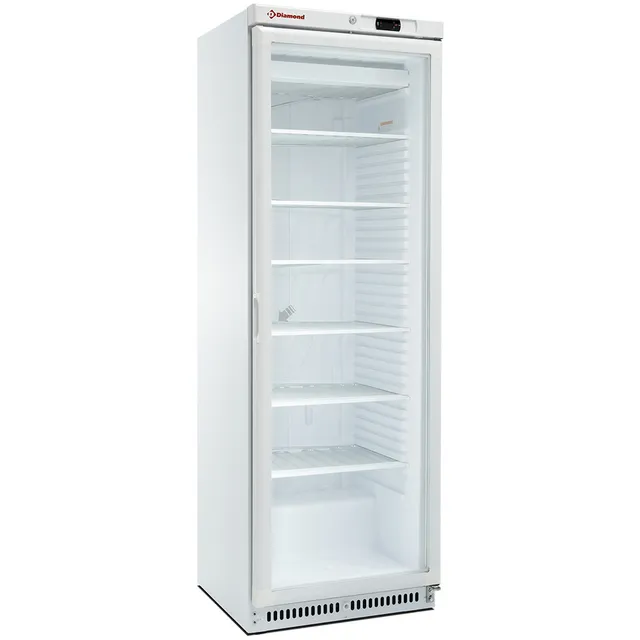 Armoire congélateur statique, vitrée, 400 litres. blanc