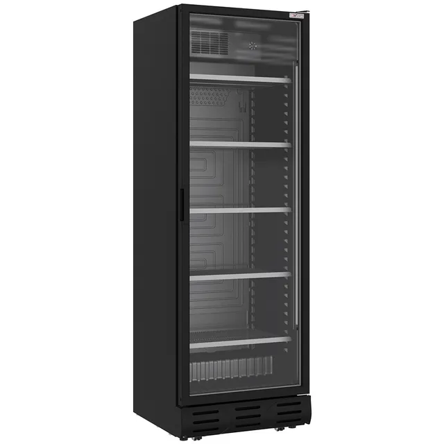 Vitrine ventilée positive 382 litres NOIRE
