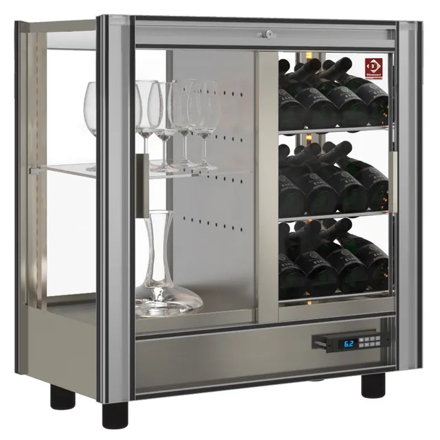 Vitrine réfrigérée à vins Lt. 216 - Traversante - Modulable