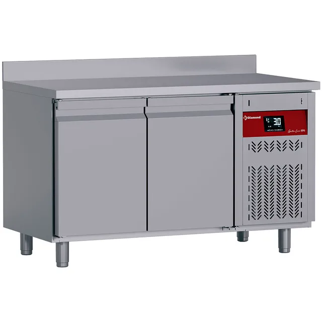 Table frigorifique "murale" ventilée, 2 portes GN 1/1, 260 Lit.