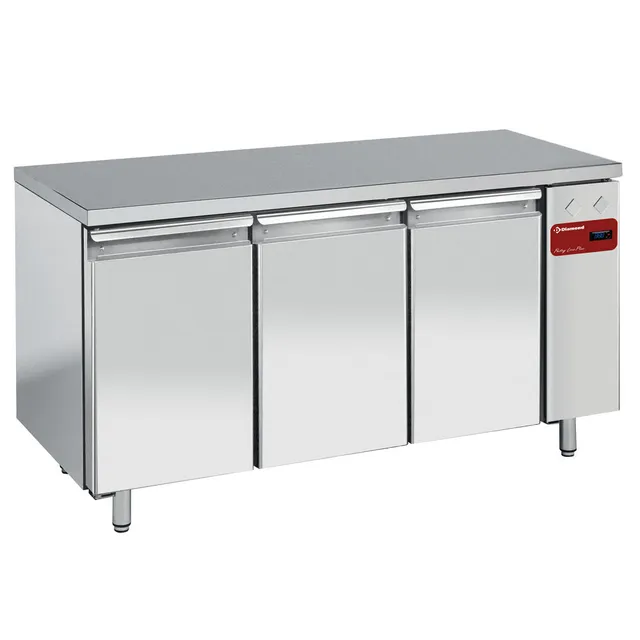 Table de congélation, ventilée, 3 portes EN 600x400, (Sans groupe)