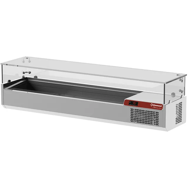 Saladette avec vitre 1600 mm