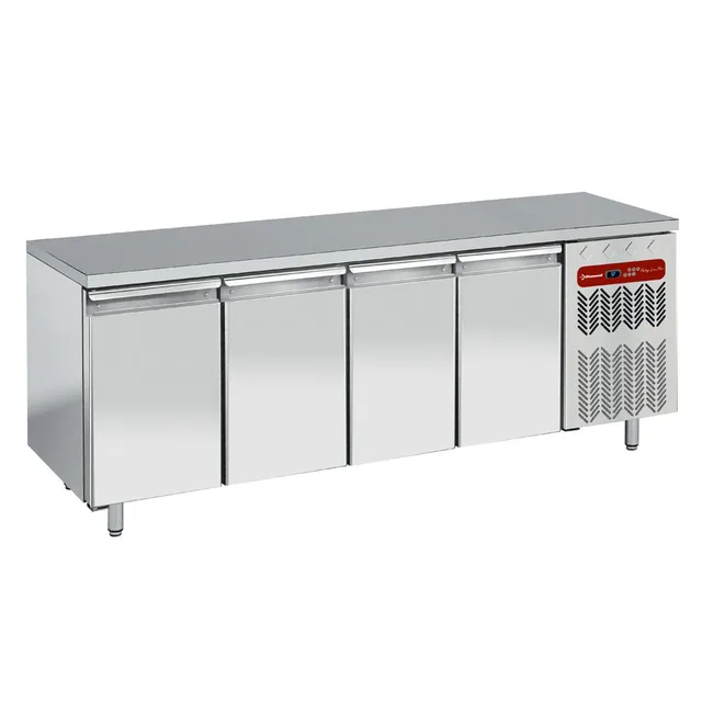 Table frigorifique, ventilée, 4 portes EN 600x400