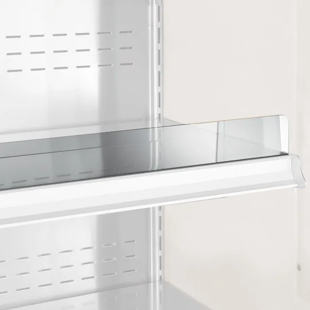 Arrêt produits en plexiglas, étagère 1500 mm
