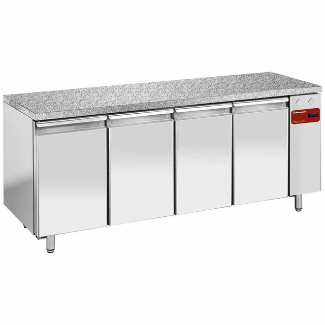 Table frig., vent.,4 portes EN 600x400 - Top en granit (Sans groupe)