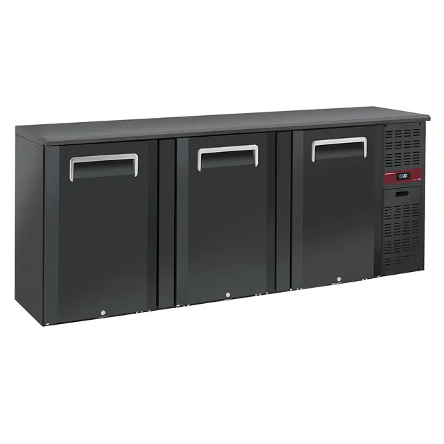 Refroidisseur de bouteilles 3 portes, 500 litres, pieds réglables
