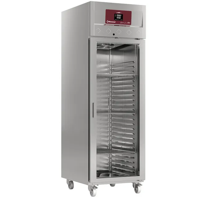 Armoire frigorifique ventilée 700 Lit. 1 porte vitrée (GN 2/1), sur roues
