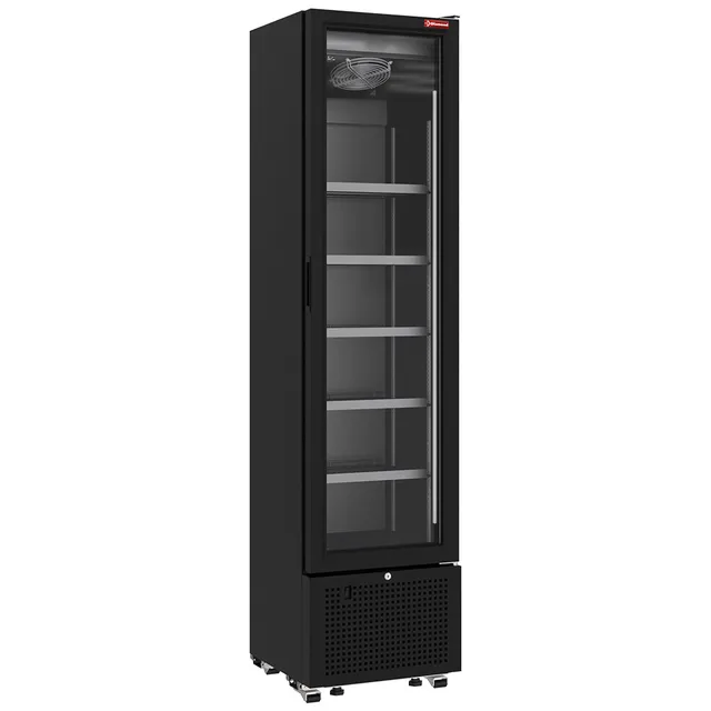 Vitrine ventilée positive 221 litres NOIRE