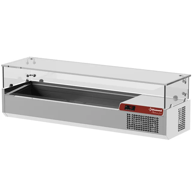 Saladette avec vitre 1400 mm