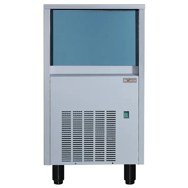Machine à glaçons pleins (22 gr) 41kg/24h,avec réserve 15 kg inox