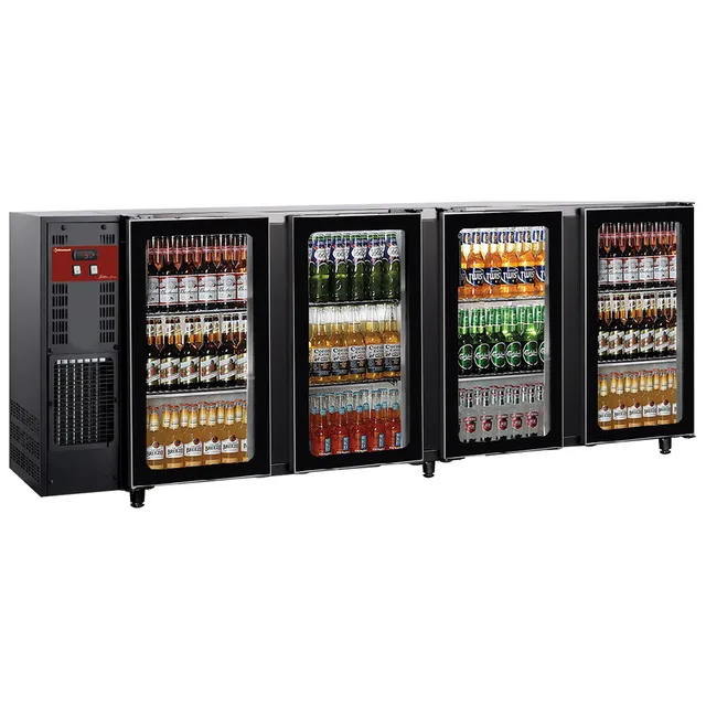 Refroidisseur de bouteilles 4 portes vitrées,783 Lt.