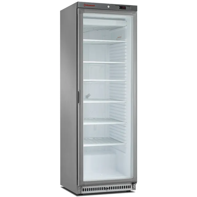 Armoire congélateur statique, vitrée, 400 litres. acier inox