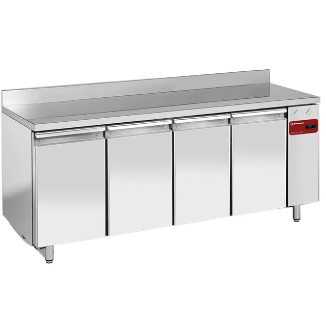 Table frigorifique,"murale", ventilée, 4 portes EN 600x400, 760 Lit.(Sans groupe)