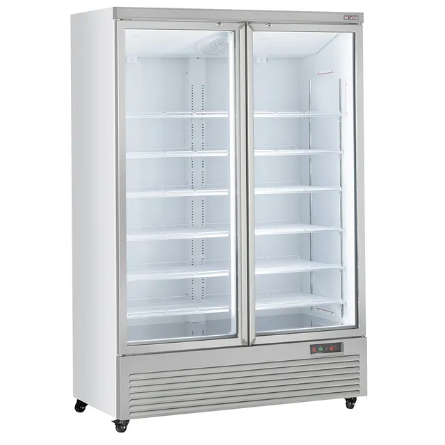 Vitrine Frigo verticale, 2 portes, 1085 litres  - BLANCHE