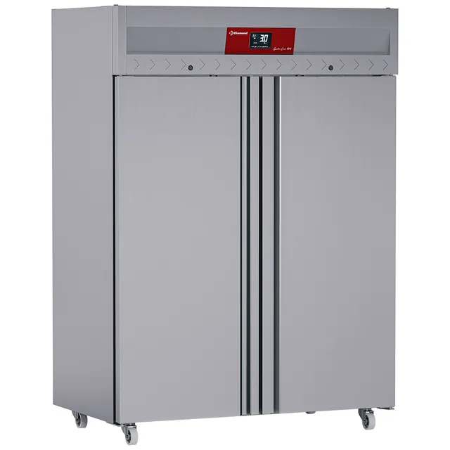 Armoire frigorifique ventilée 1400 Lit. 2 portes GN 2/1, sur roues
