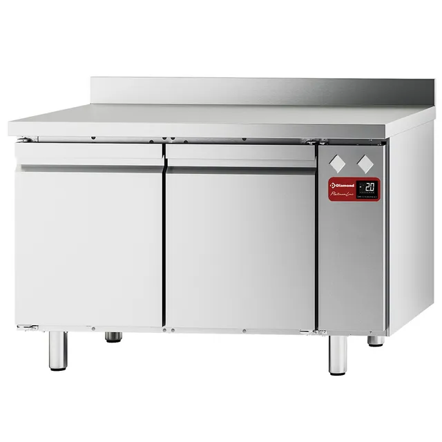 Table frigorifique "murale", ventilée, 2 portes GN 1/1, 260 litres (sans groupe)